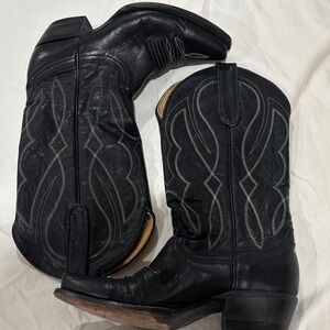 Idyllwind Black Leather Cowboy Boots size 7